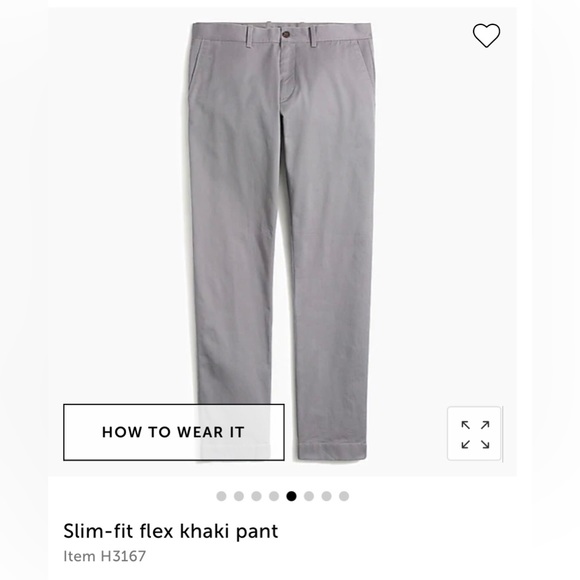 J. Crew Men Slim-Fit Flex Pant in Slate - worn once and like new! 32x32 - Picture 3 of 4